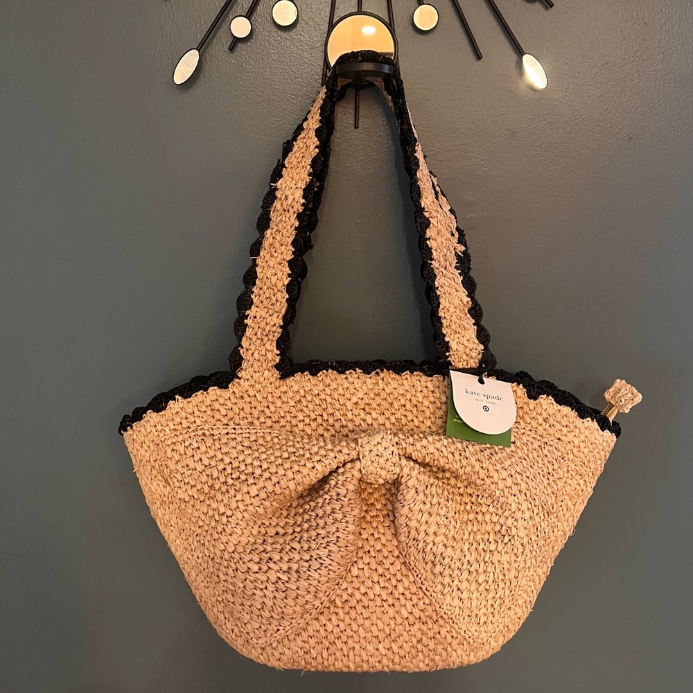 Kate Spade for Target Raffia Bow Tote Bag NWT Sold out!